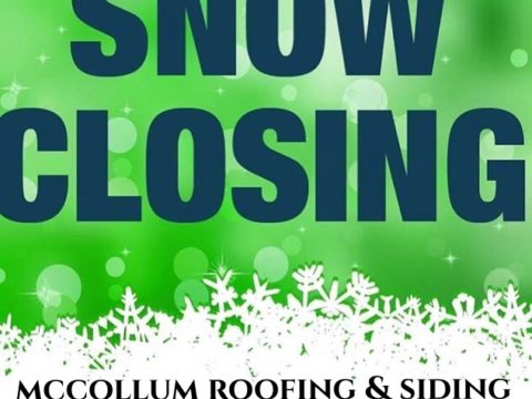 McCollum Roofing & Siding plowing snow