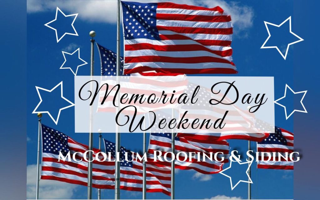 memorial day weekend, west orange roofer